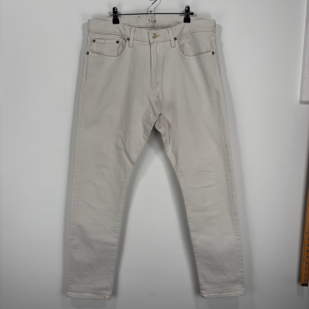 Polo Ralph Lauren Sullivan Slim Jeans Mens 34/32 Off White 710767416001 Denim